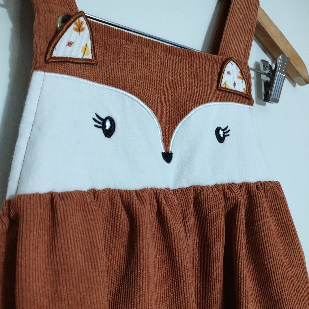 Adorable Fox Pinafore Dress - Picture 3 of 7